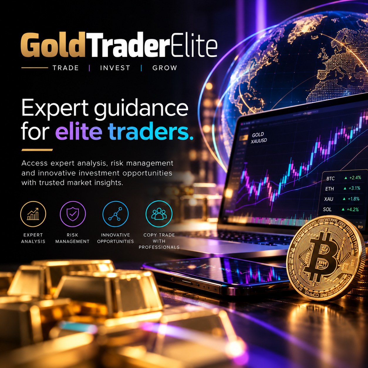 Gold Trader Elite branding